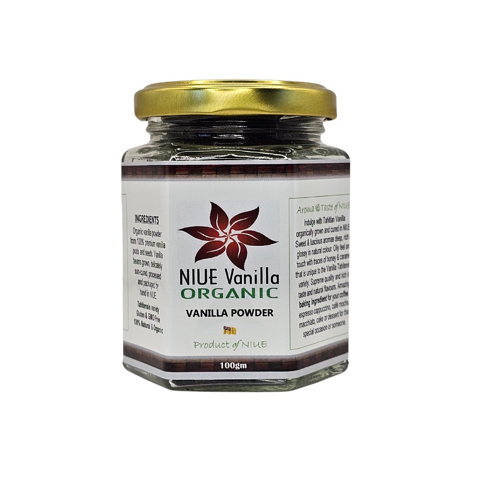 Pure Vanilla Powder 100g - NIUE Vanilla Organic