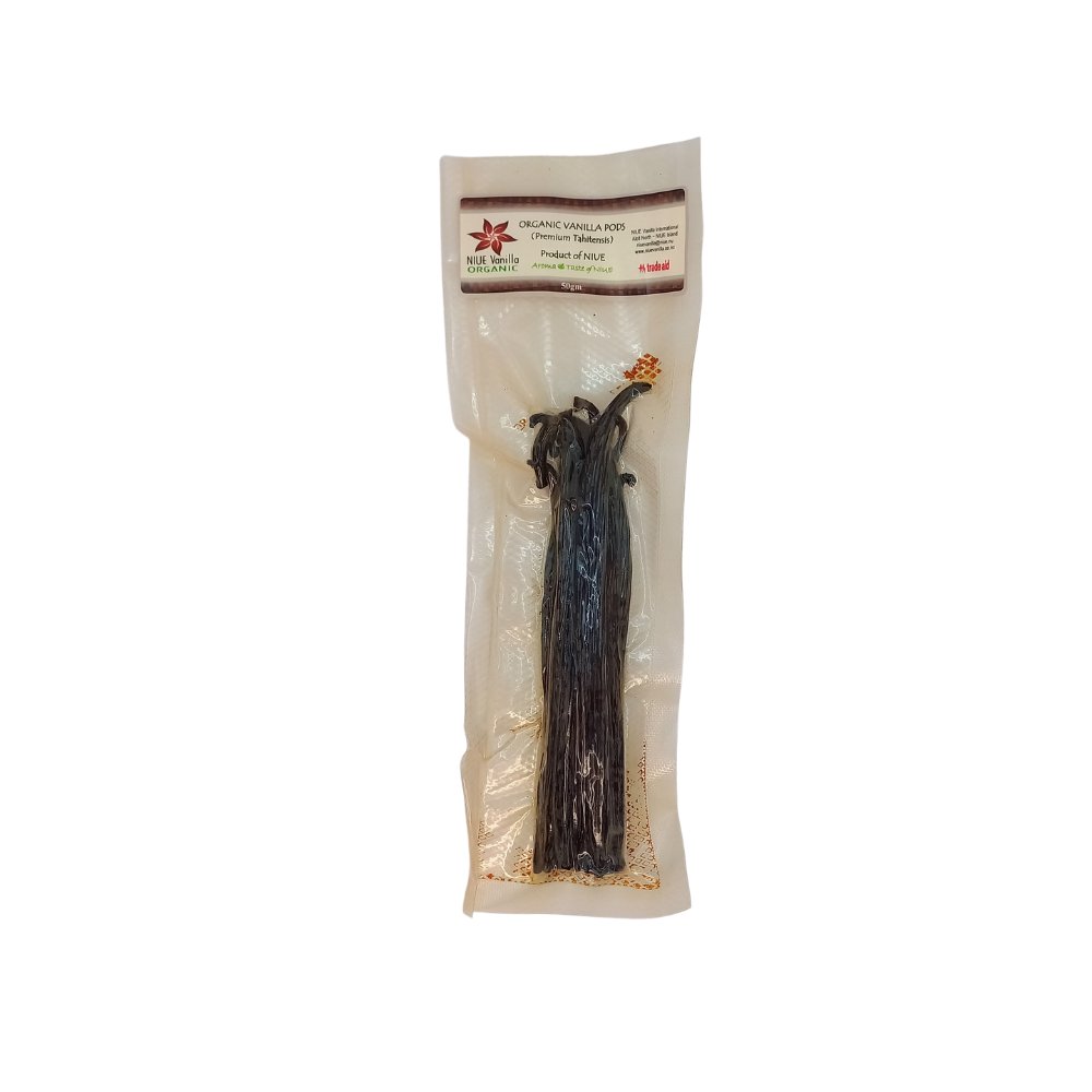 Premium Vanilla Pods - Grade C (12-14cm) 50g - NIUE Vanilla Organic